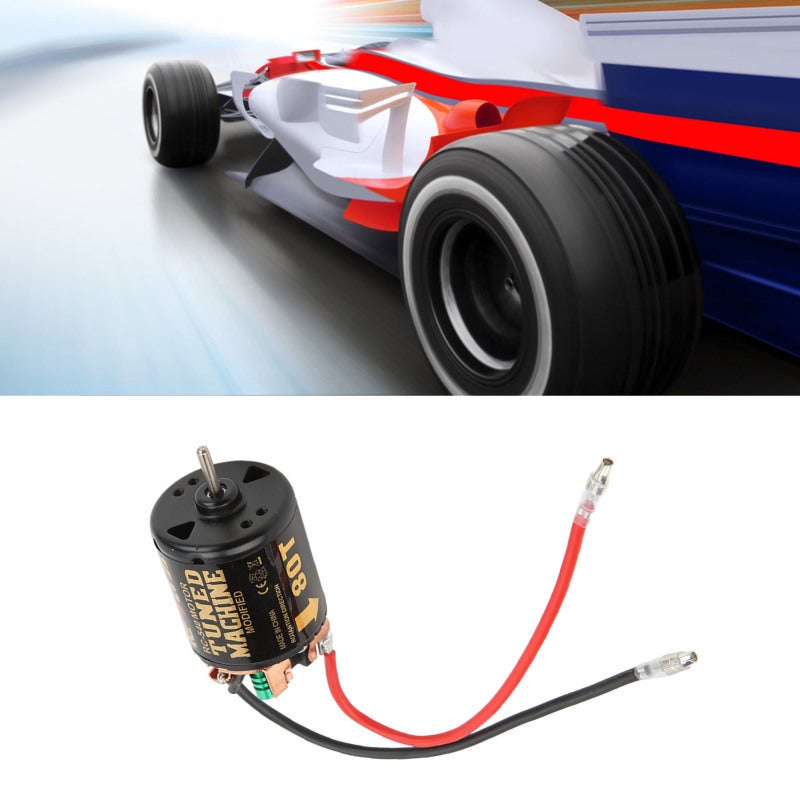 RC 540 Brushed Motor: 80T Iron Copper Construction - Two Way Bearing Low Heat High Power Upgrade Part for 1/10 RC Drift Cars Axial SCX10 90046 - Image 4