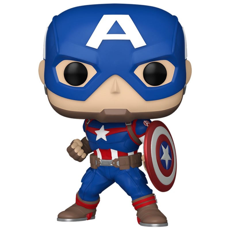 Funko فنكو بوب! مارفل: الكلاسيكيات الجديدة من مارفل - كابتن أمريكا - كومكس مارفل - تمثال فينيل قابل للجمع - فكرة هدية - بضائع رسمية - ألعاب للأطفال والبالغين - Image 1