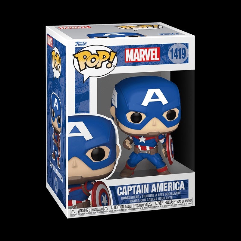 Funko فنكو بوب! مارفل: الكلاسيكيات الجديدة من مارفل - كابتن أمريكا - كومكس مارفل - تمثال فينيل قابل للجمع - فكرة هدية - بضائع رسمية - ألعاب للأطفال والبالغين - Image 3