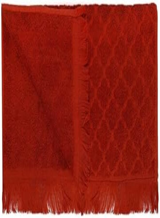 More Cottons Trifle Jacquard Towel (dark orange, 50 * 100)