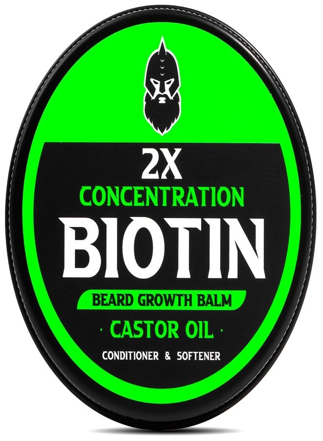 First Melody Beard Balm, 2X Thickening Biotin, with Castor Oil and Argan & Jojoba Oils, Promotes Beard Growth, Styles, Strengthens & Softens Beards & Mustaches, 2 Ounce, Vanilla, Cedar, Orange - Image 1