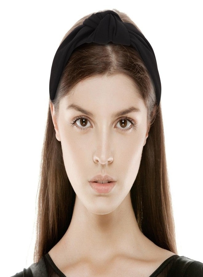 Ondder Black Knotted Wide Headbands for Women Head Band for Women's Hair Thick Top Knot Headbands diademas para mujer de moda Hair Accessories for Women Girls - Image 5