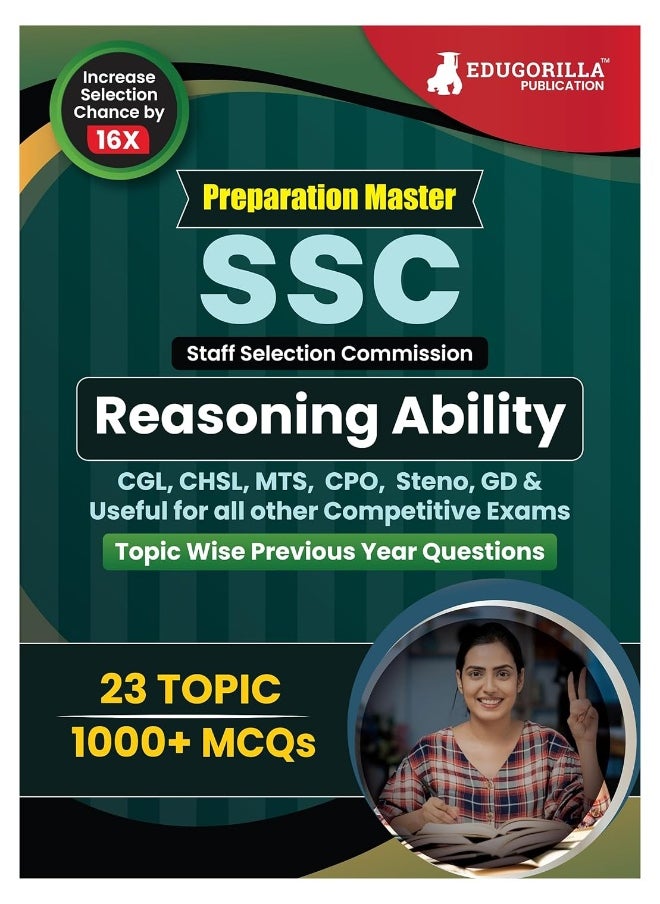 Preparation Master SSC Reasoning: Topic-wise Previous Year Questions (PYQ) 2023 (English Edition) - 23 Solved Tests Useful for MTS, CHSL, CGL, CPO, Stenographer and Other SSC Exams  - Image 1