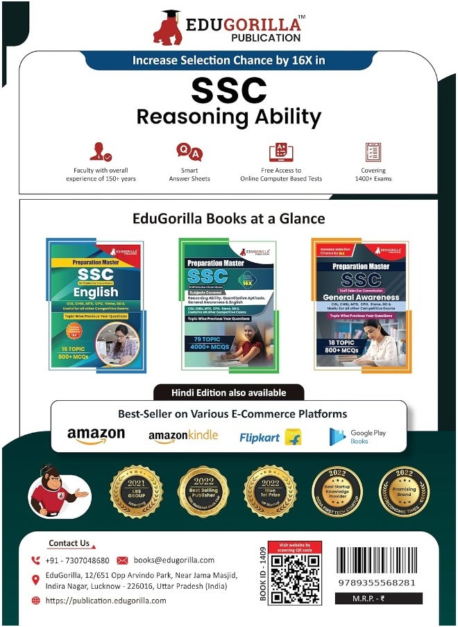 Preparation Master SSC Reasoning: Topic-wise Previous Year Questions (PYQ) 2023 (English Edition) - 23 Solved Tests Useful for MTS, CHSL, CGL, CPO, Stenographer and Other SSC Exams  - Image 2