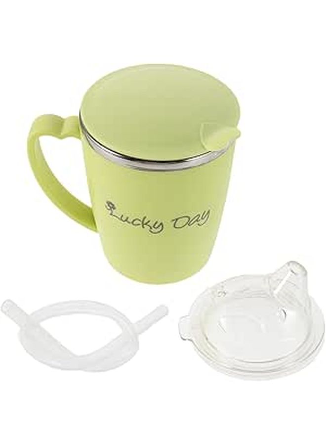 Reusable Feeding Cup with Lid for Elderly Liquid or Soup Nursing Tool Clean Easy - Image 1
