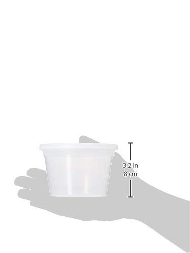 Stack Man Deli Containers with Lids [48 Sets - 16 oz.] Pint Plastic Soup Container - Disposable Deli Food Storage Containers with Airtight Lids for Freezer & Restaurant Takeout - Image 3