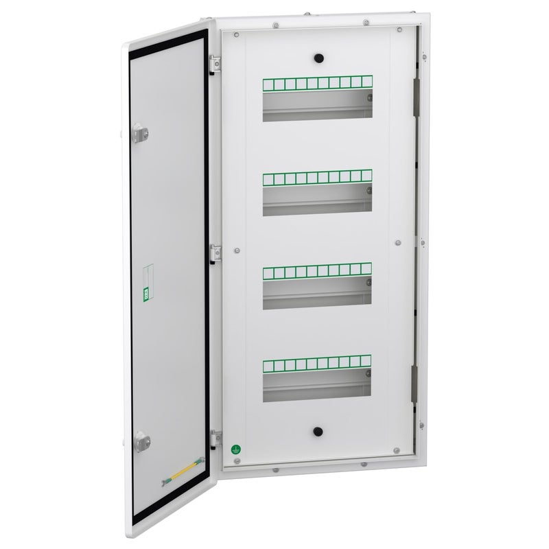 Schneider Electric Schneider Electric Acti 9 flexi tier distribution board comes with reversible double metal door for door opening 4 tier 40 modulesA9HFD440 