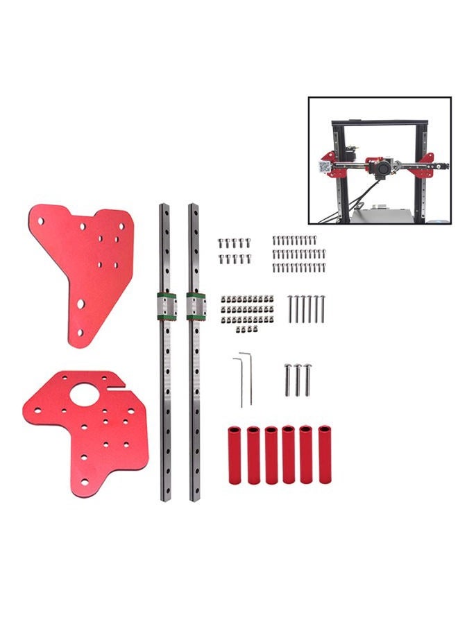 DORUNDEA Ender 3 Dual Z-axis MGN12 Linear Rail Guide Kit with Fix Plate Mount Bracket for Ender 3 Pro Ender-3 V2 3D Printer Upgrades (Z Axis, with Linear Rail) - Image 4