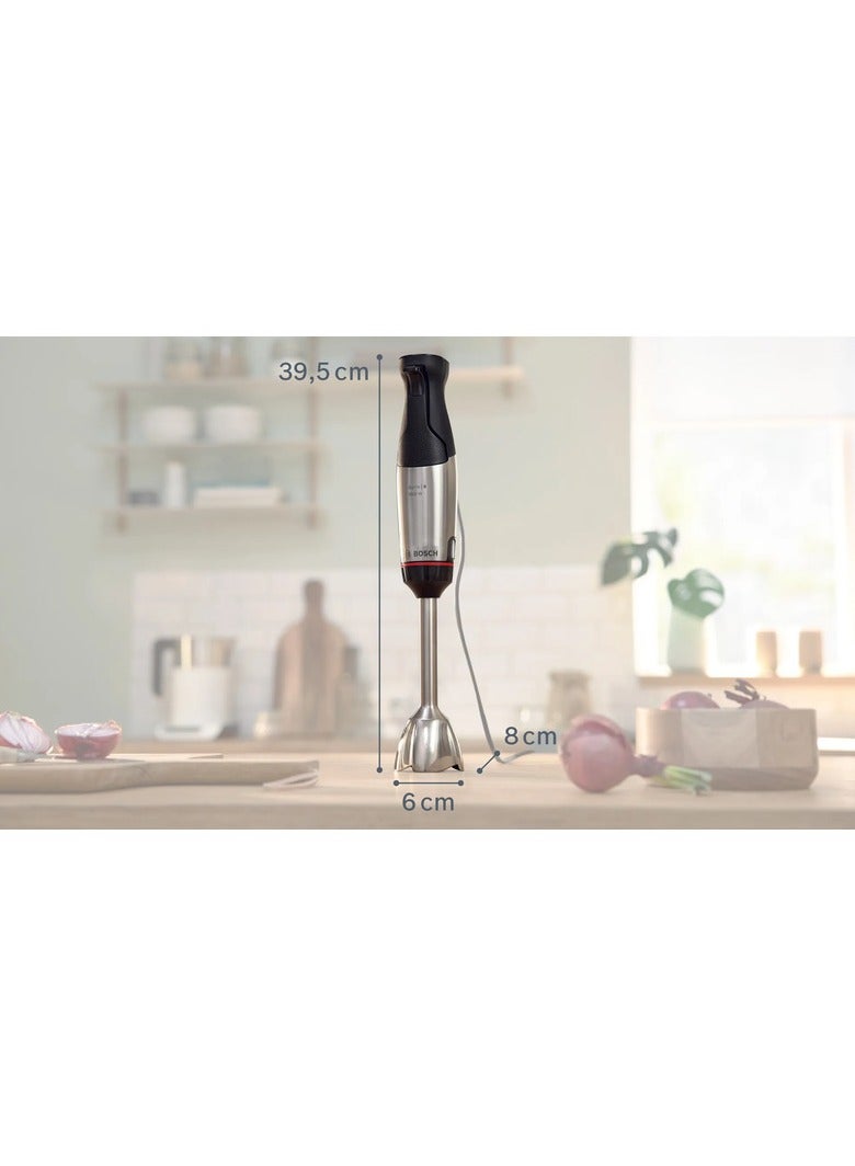 BOSCH Series 6, Hand blender, ErgoMaster, 1000 W, Stainless steel MSM6M623 MSM6M623 silver - Image 2