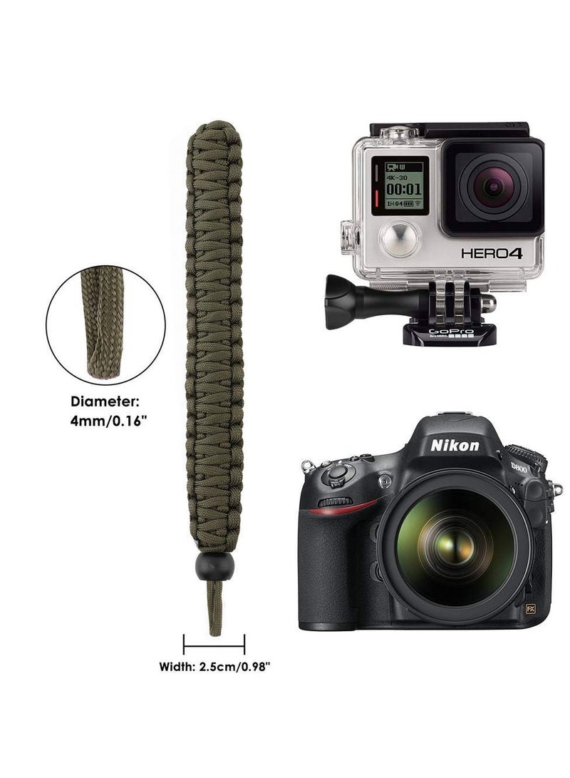 Y&D Camera Wrist Strap, Universal Umbrella Rope Handle with Adjustable Strap Outdoor Anti-Loss Hand for Binoculars Nikon / Canon Sony Minolta Panasonic /, Etc. (2, Green Blue) - Image 2