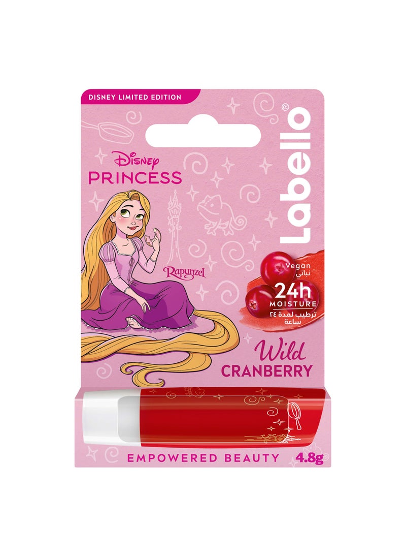 Labello Disney Princess Rapunzel Lip Balm For Kids Wild Cranberry Flavor 4.8g - Image 1