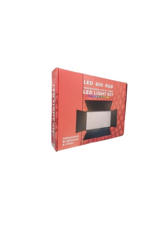 Generic LED 800 RGB Professional Photo and Video LED light With Battery  - Image 2