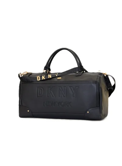DKNY Impressionist Duffle Bags for Unisex | Ultra Lightweight Travel, Sports & Gym Duffle Bags Color Black