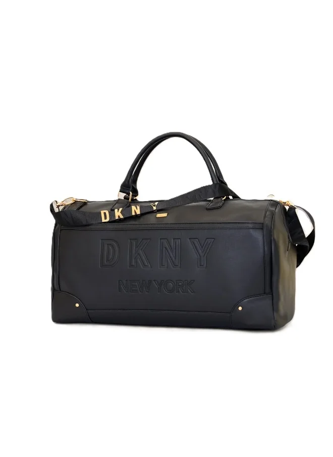 DKNY Impressionist Duffle Bags for Unisex | Ultra Lightweight Travel, Sports & Gym Duffle Bags Color Black