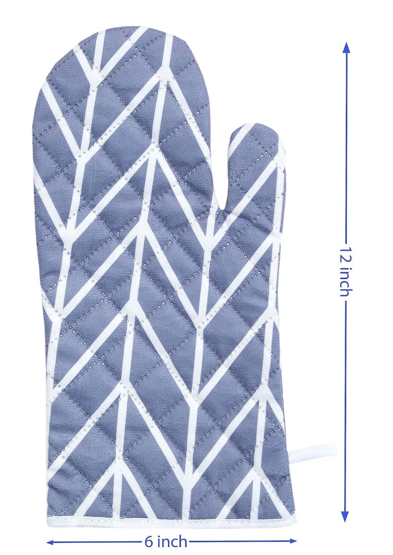 AAZEEM Oven Mitts and with Recycled Infill Silicone Non-Slip Cooking Gloves for Cooking Baking Grilling - Image 3