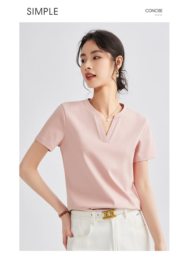 Nariele New Fashionable Shoulder Fit V-neck T-shirt - Image 3