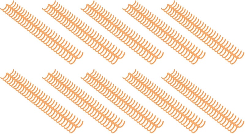 10PCS Plastic Binding Spines, 30 Rings 19mm Comb for A4 B5 A5 Paper, with 150 Sheets Capacity (Orange) - Image 4