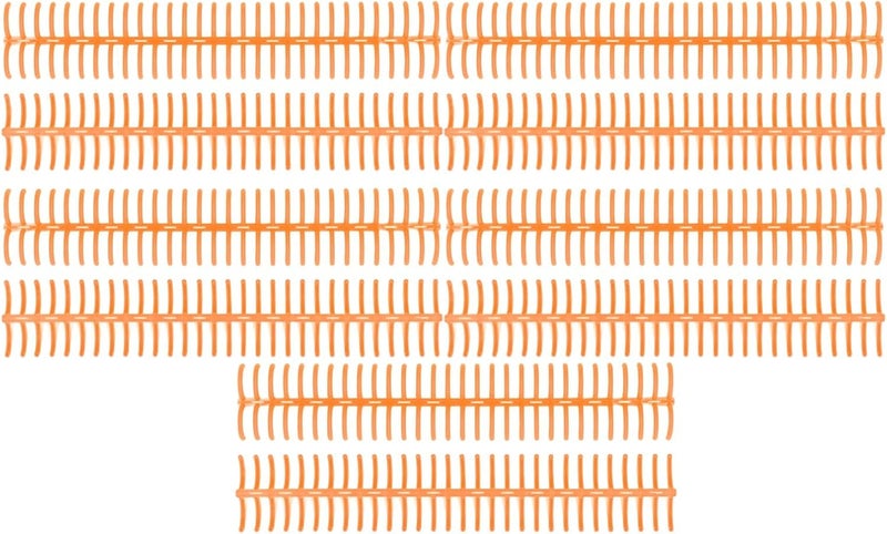 10PCS Plastic Binding Spines, 30 Rings 19mm Comb for A4 B5 A5 Paper, with 150 Sheets Capacity (Orange) - Image 5