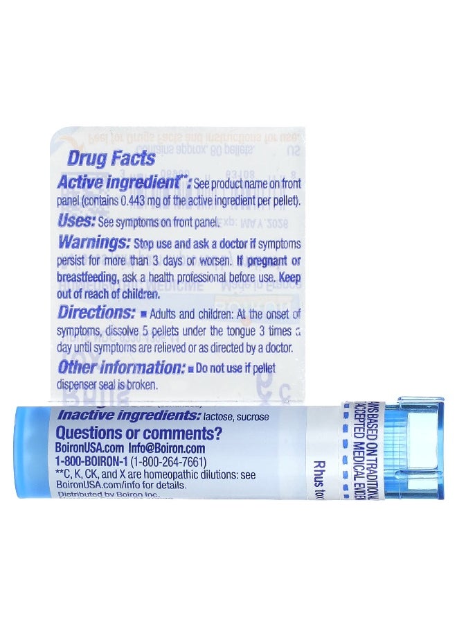 Boiron Boiron, Rhus Tox, 6C, Joint Pain Relief, Approx 80 Pellets  - Image 2