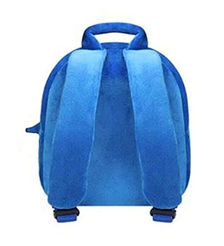 Frantic Kids Soft Animal Cartoon Travelling School Bag Soft Plush Backpacks Boys Girls Baby for 2 to 5 Years Baby/Boys/Girls Nursery, Preschool, Picnic(BlueBabyShark) - Image 5