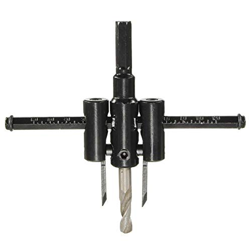 Leeby Adjustable Metal Wood Drywall Circle Hole Saw Drill Bit Cutter Kit Power Tool Set  - Image 3