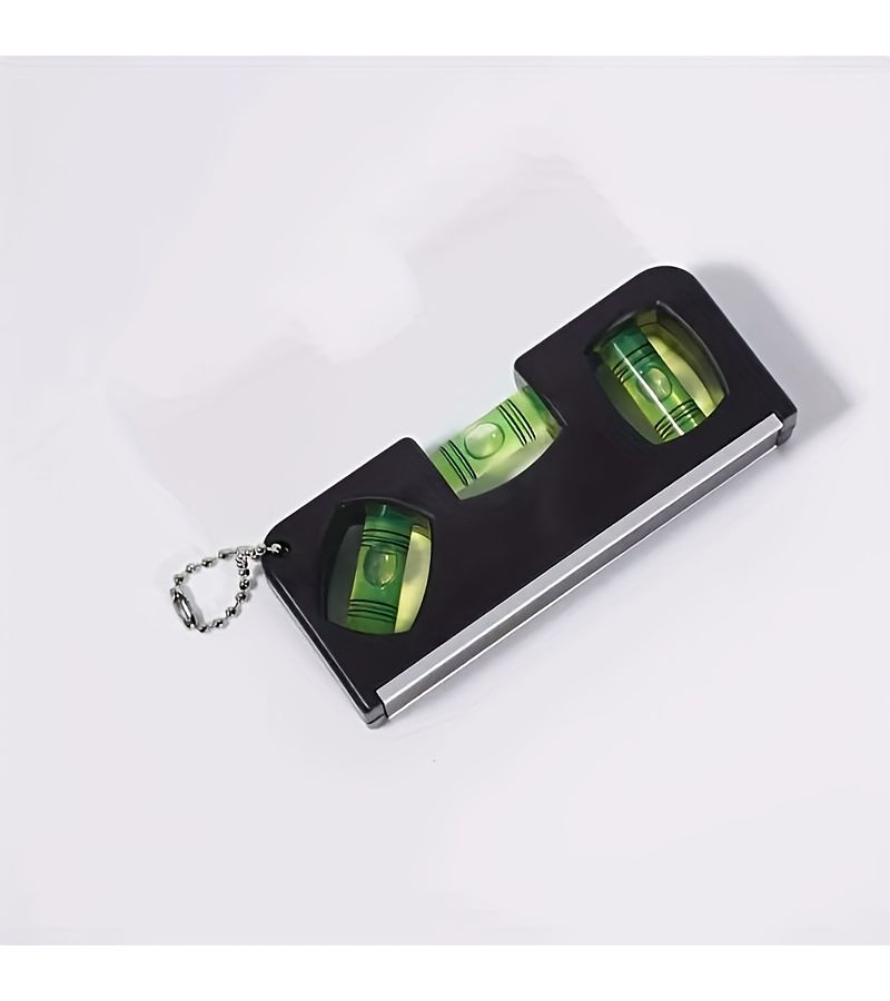 Spirit Level Keychain Portable ABS Bubble Level Tool for Precise Alignment Woodworking - Image 1