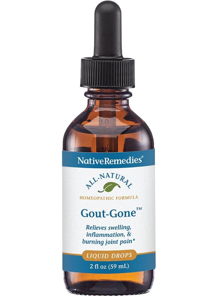 Native Remedies Native Remedies Gout-Gone - Natural Homeopathic Formula for The Joint Swelling, Redness and Discomfort of Gout - 59 mL 