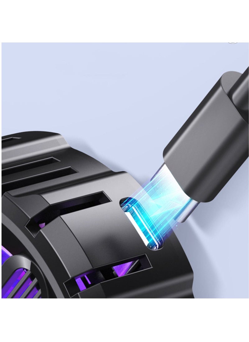 Generic - Wireless Portable Mobile Phone Radiator Cooling Fan Magnetic Absorption Semiconductor Fast Cooling Fan For Mobile Phone And Tablet - Image 1