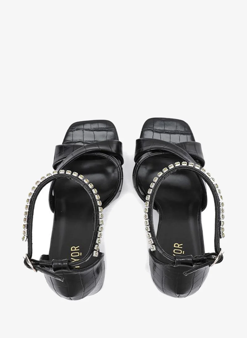 Fyor  Diamante Buckle Ankle Strap Sandal HL 135 for Women | Best Price UAE