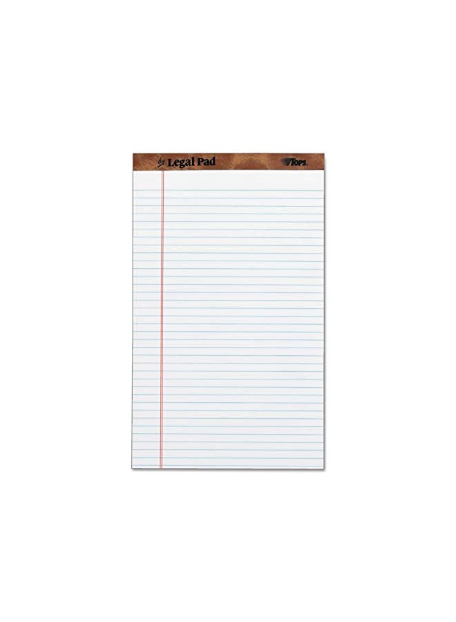 Tops 7573 Perforated Everyday Writing Legal Pad, 8.5 x 14 Inch, White, 12 Count (Pack of 1) - Image 1