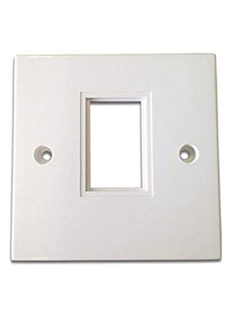 AMP - AMP NETCONNECT 1711301-1 Single BS Faceplate LJ6C Unloaded - Image 1