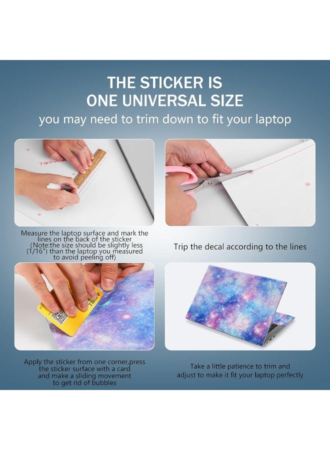 Home Trove RICHEN Laptop Notebook Skin Sticker Cover Decal Fits 12 13 13.3 14 15 15.4 15.6 inch Laptop Protector Notebook PC | Easy to Apply, Remove and Change Styles (Shining Stars) - Image 3