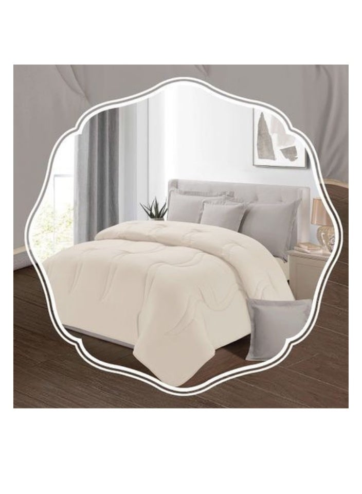 Blue Sky 100% Microfiber Single Bedspread, Solid Design, Reversible, 4-Piece Set, 230X170cm  - Image 3