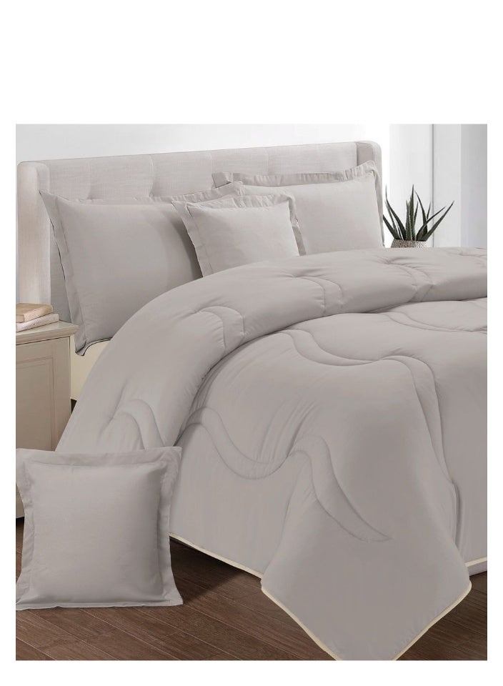Blue Sky 100% Microfiber Single Bedspread, Solid Design, Reversible, 4-Piece Set, 230X170cm  - Image 2