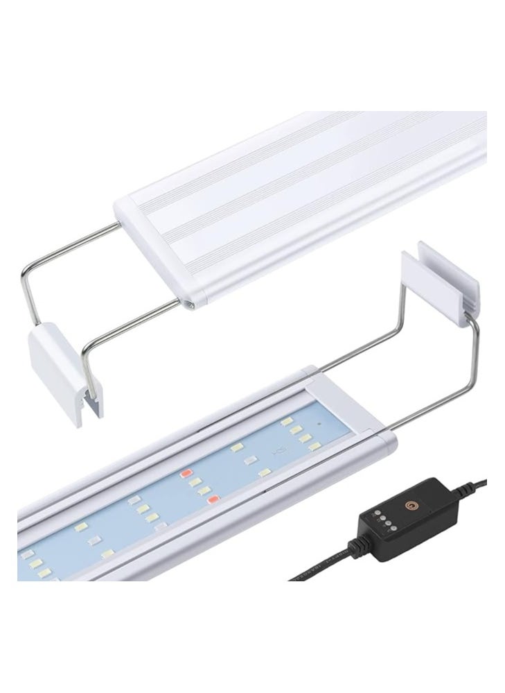 Generic TAMAM AQUARIUM  Full Spectrum LED Aquarium Light, Classic Fish Tank Light with Timer,Fish Tank Plant Light with Stable Extendable Brackets (30-45cm)  - Image 1