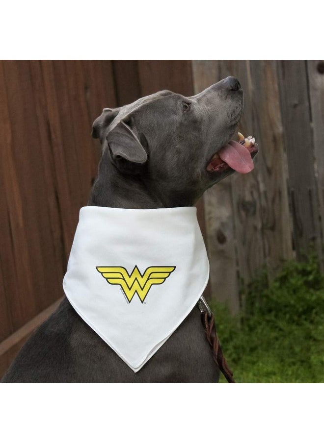 GRAPHICS & MORE - GRAPHICS & MORE Wonder Woman Classic Logo Dog Pet Bandana - Image 1