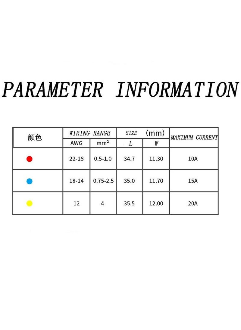 SYOSI - 120 T-Tap Wire Connector Terminal Insulation Male Quick Disconnect Spade Terminal Classification Kit - Image 1
