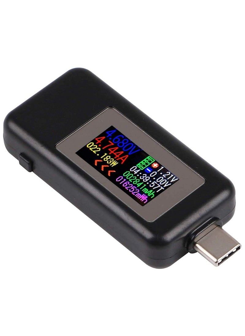 Generic Type-C USB Power Meter Testers, USB C Current and Voltage Bidirectional Tester, Ammeter 0-5A Voltmeter 4-30V, USB-C Charger Safety Tester, Digital Color LCD Display Multimeter, Amp Volt Detector…  - Image 1