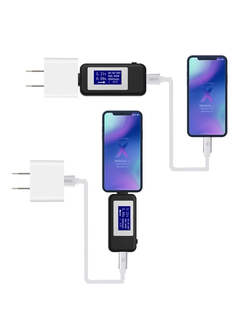 Generic Type-C USB Power Meter Testers, USB C Current and Voltage Bidirectional Tester, Ammeter 0-5A Voltmeter 4-30V, USB-C Charger Safety Tester, Digital Color LCD Display Multimeter, Amp Volt Detector…  - Image 4