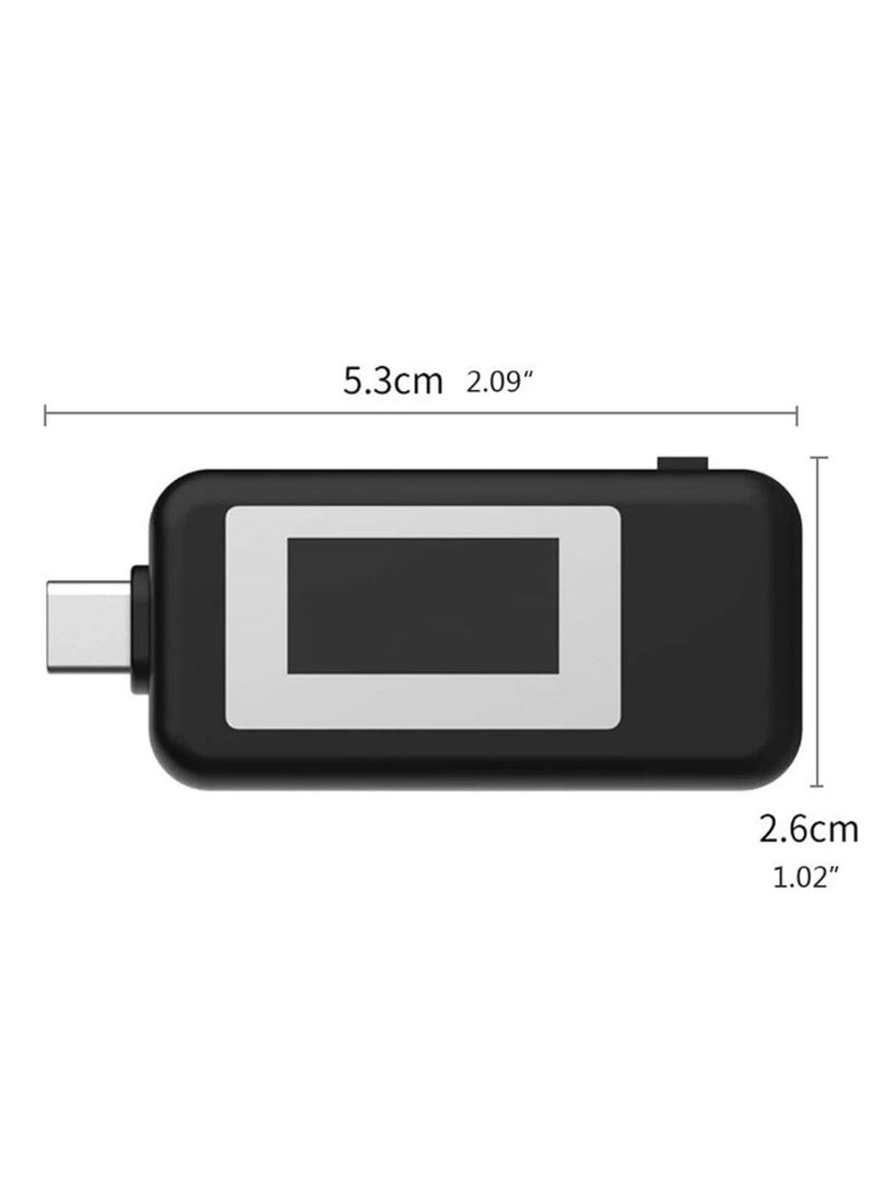 Type-C USB Power Meter Testers, USB C Current and Voltage Bidirectional Tester, Ammeter 0-5A Voltmeter 4-30V, USB-C Charger Safety Tester, Digital Color LCD Display Multimeter, Amp Volt Detector…