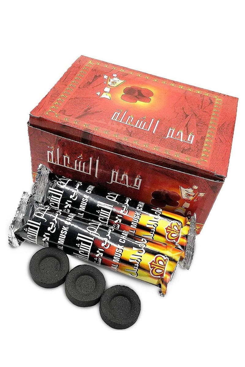 100-Piece Charcoal Bakhoor Coal Black | Charcoal 33 mm - Image 1