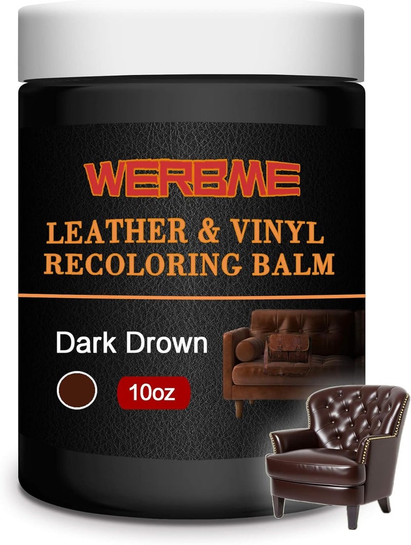 WERBME Leather Recoloring Balm - Dark Brown - Image 1