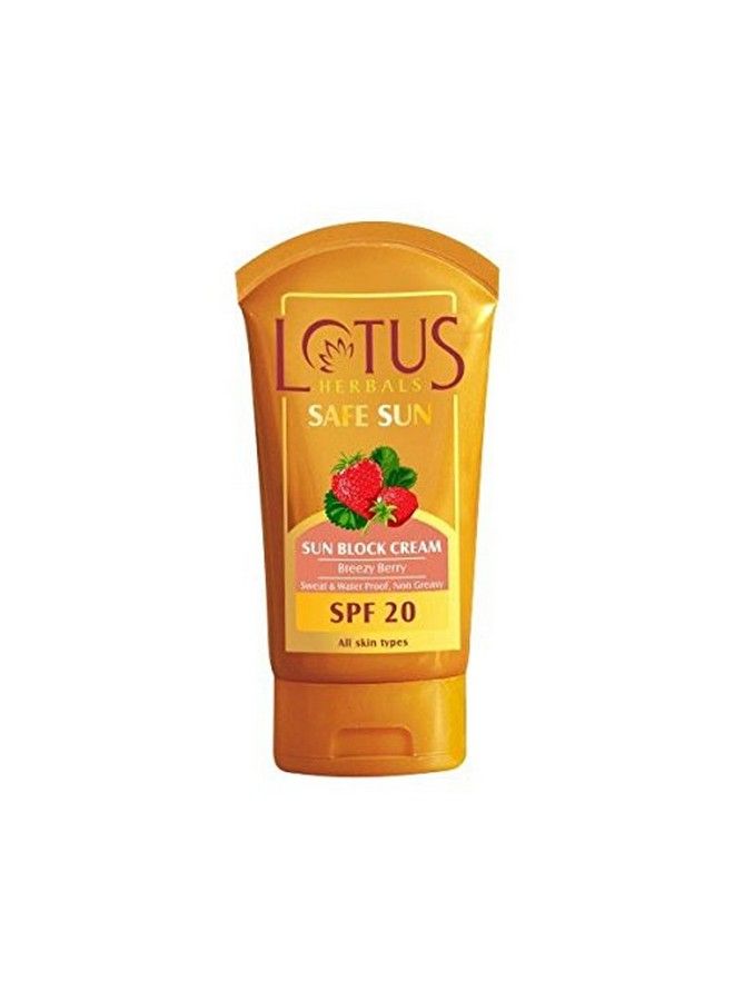LOTUS HERBALS Safe Sun Block Cream Spf 20 100G  - Image 2