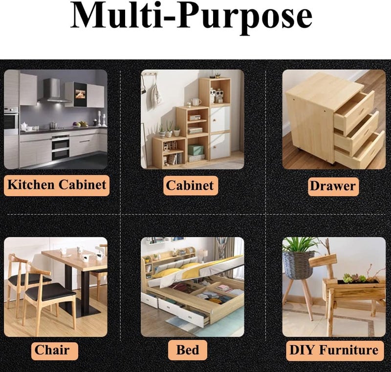 Zikra 10 Pcs Adjustable L-Shape Corner Brace with Slot, Metal Connector Slidable Slotted Joint Right Angle Bracket Fastener for Wood Chair Bookshelf Board Window Furniture Cabinet DIY - Image 4