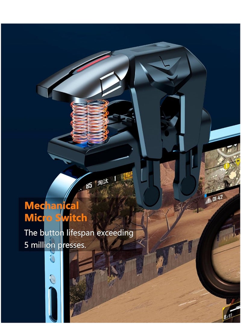 Mobile Phone Controller for Android  iPhone, 6 Trigger Game Controller Compatible with PUBG Mobile/Knives Out/Call of Duty Mobile, Phone Triggers for Gaming with Sensitive Shoot and Aim - Image 5