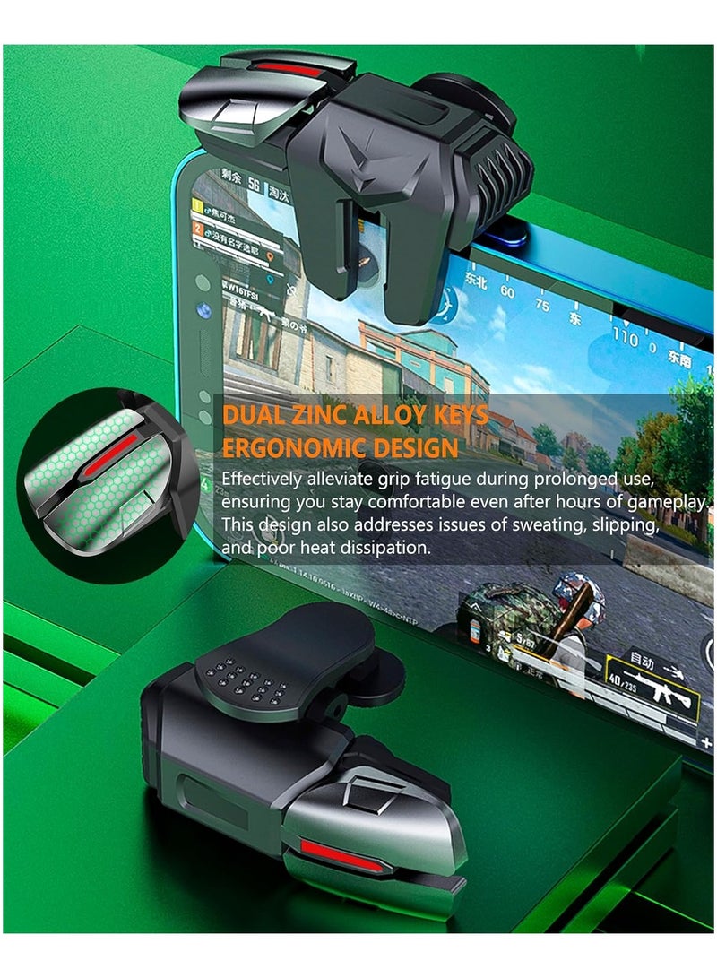 Mobile Phone Controller for Android  iPhone, 6 Trigger Game Controller Compatible with PUBG Mobile/Knives Out/Call of Duty Mobile, Phone Triggers for Gaming with Sensitive Shoot and Aim - Image 4