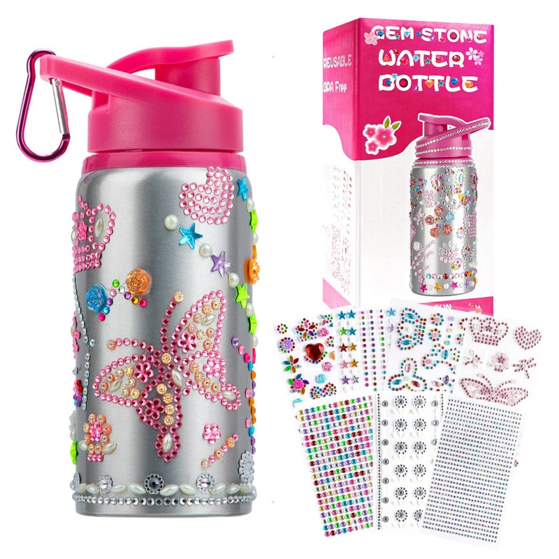 Gifts for Girls Decorate Your Own Water Bottle Kits for Girls Art Supplies for Girls for Kids 6812 Teen Arts and Crafts Toys Kits for Daughter Niece Sister Granddaughter Birthday DIY Gift Ideas