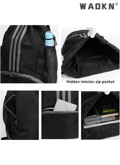 WAOKN Youth Soccer Bag, Boys Girls Soccer Backpack,Drawstring Basketball Bag,Waterproof Football & Volleyball Backpack, Sports Bag  - Image 4