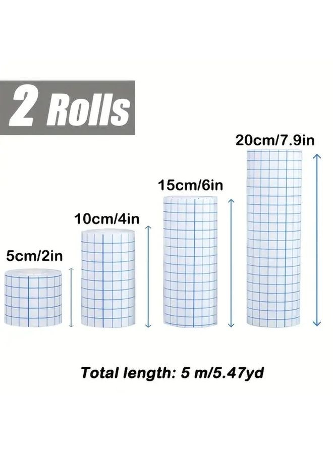 شريط لاصق طبي غير منسوج 15 سم × 5 م قابل للتنفس ومطوي ومعقم وأبيض قابل للتخلص منه بنمط شبكي للعناية بالجروح - Image 3