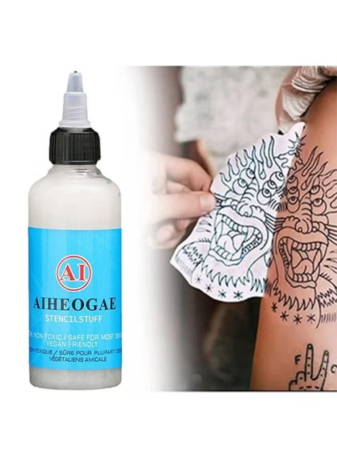 AI - Stencil Stuff -Tattoo Setncil Gel,Template Base Paste Semi-permanent Tattoo Transfer Paste Transfer Paste Suitable for Transfer Paper Machine Tattoo Supplies Accessories 30ML - Image 1